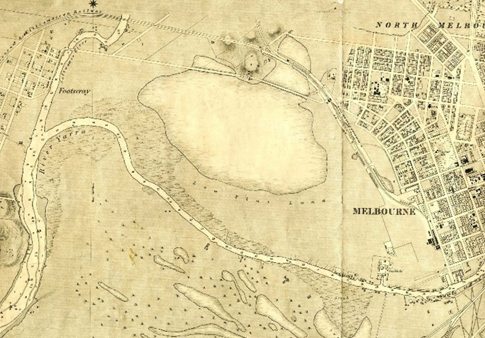 Hobson’s Bay & River Yarra Map, 1866 Hobson’s Bay & River Yarra Map, 1866